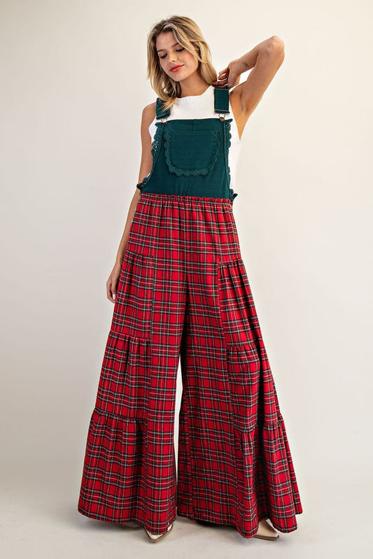 Lace Trim Wide Leg Jumpsuit