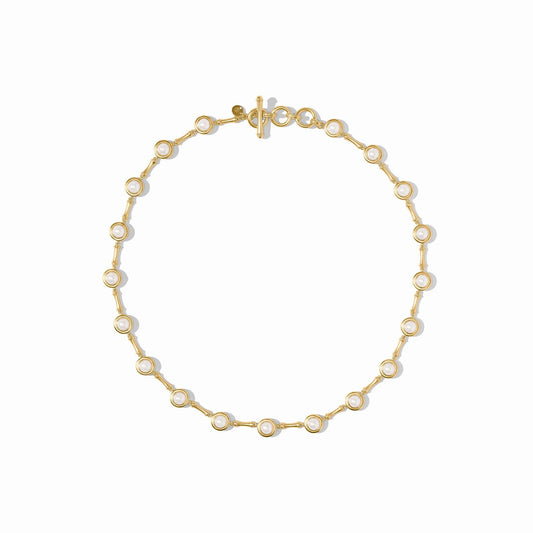 Julie Vos Bamboo Pearl Necklace - Gold