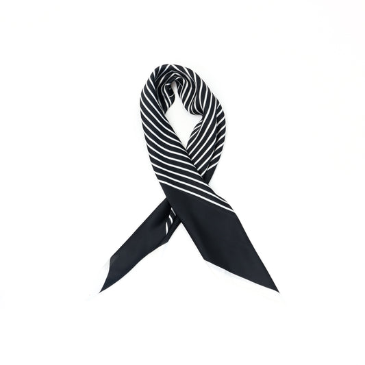 Black Stripe Scarf