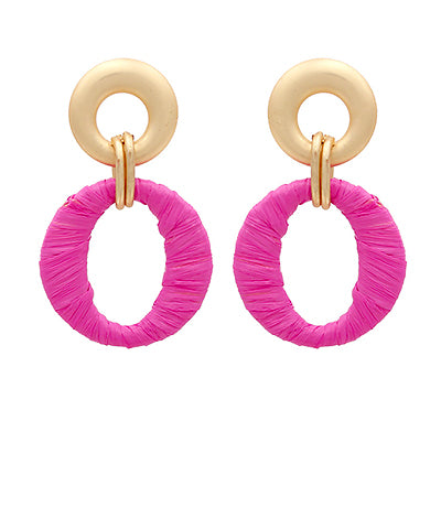 Camila Raffia Earrings