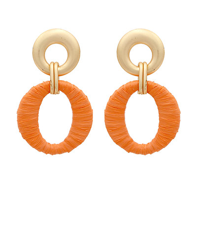 Camila Raffia Earrings