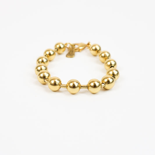 Classic Gold Beaded Bracelet