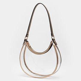 Clear Shoulder Bag Gold