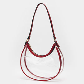 Clear Shoulder Bag Red