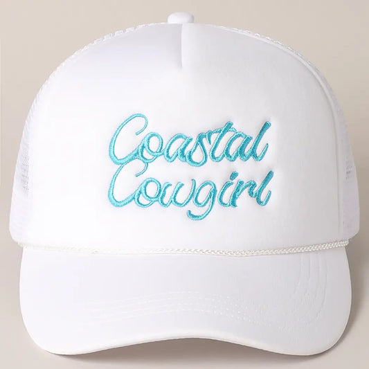 Coastal Cowgirl Mesh Trucker Hat
