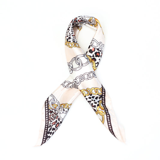 Cream Chain Scarf