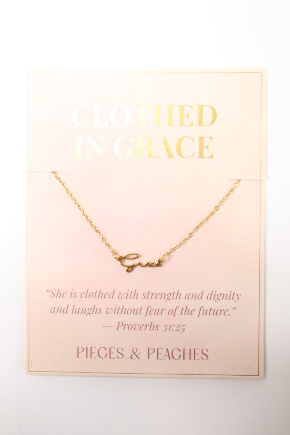 Faith Word Necklace Collection