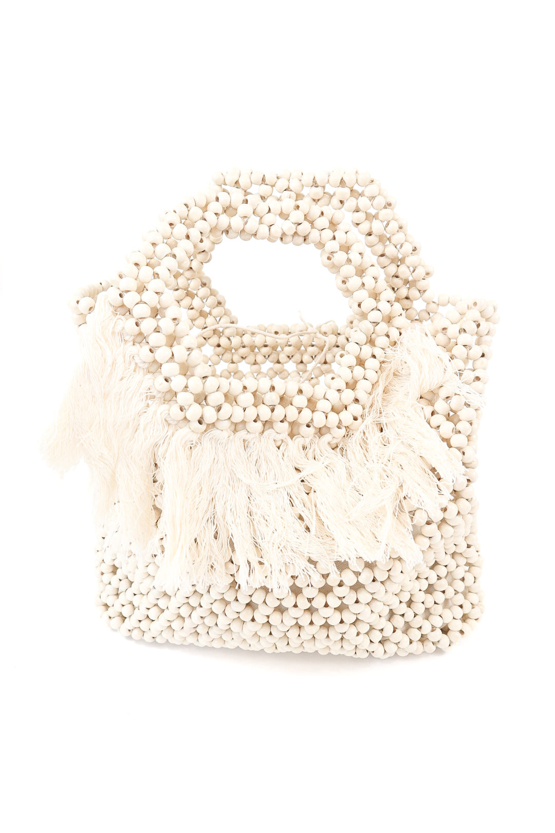 The Coastal Fringe Beaded Bag