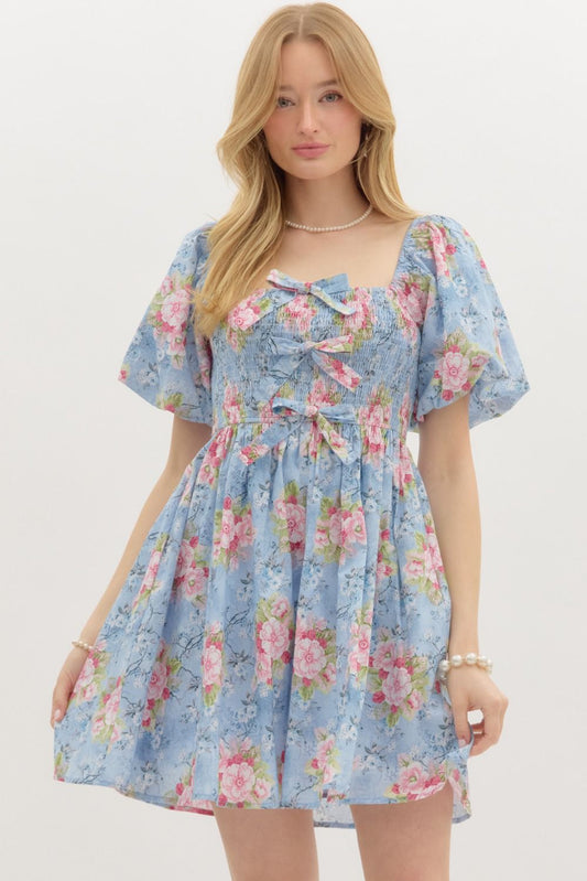 Daisy Smocked Mini Dress