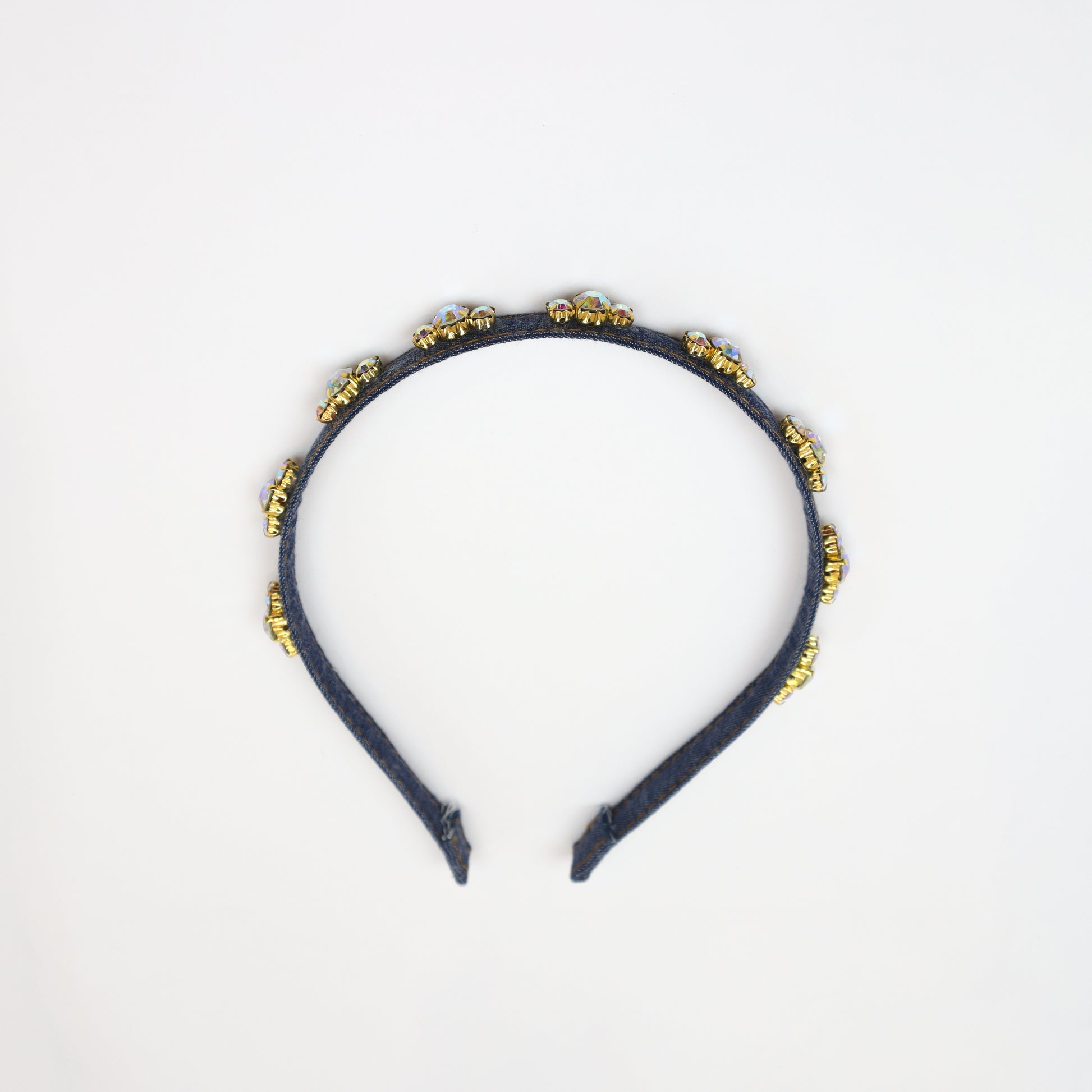enim embellished headband with crystal accents