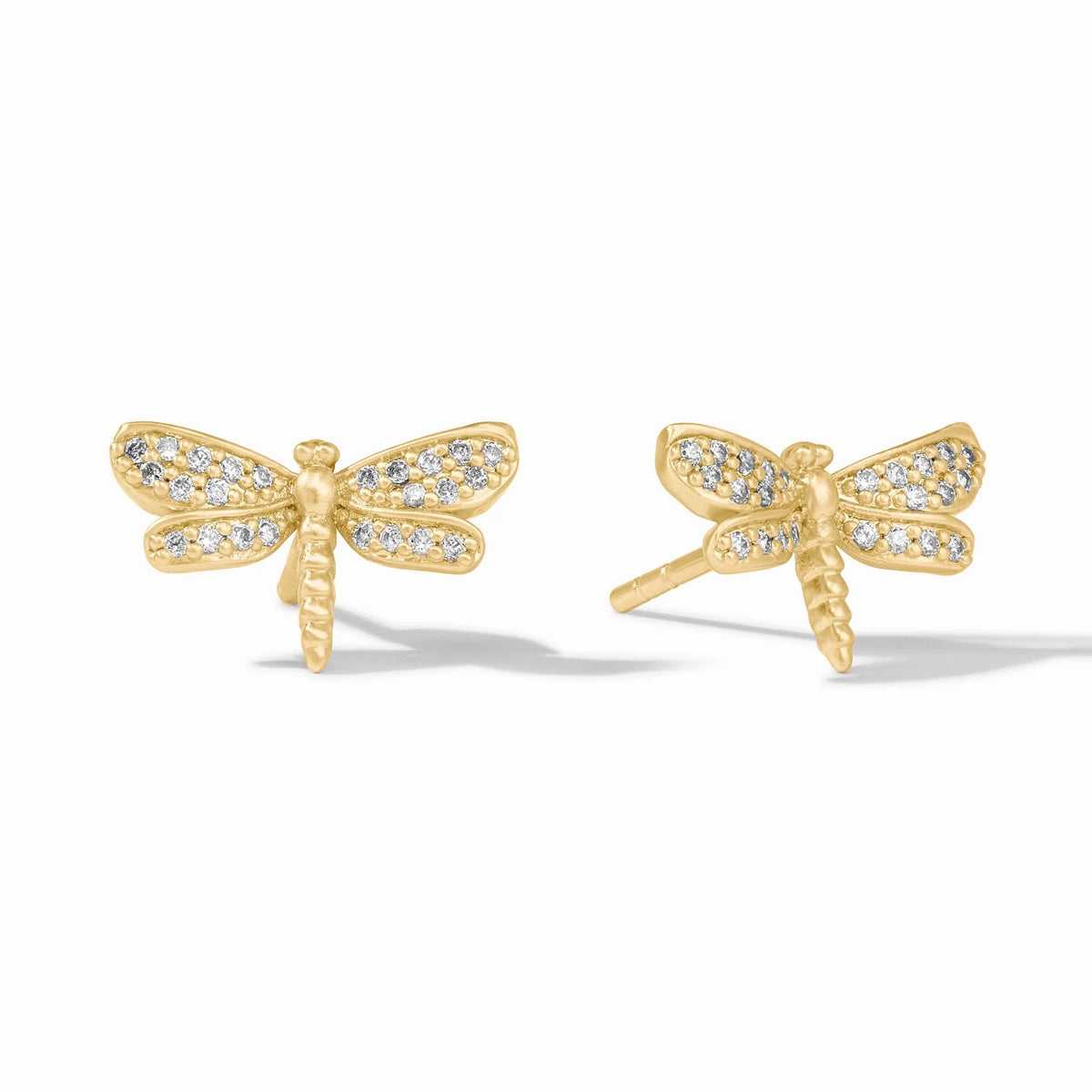 Julie Vos Dragonfly Pave Stud Earrings