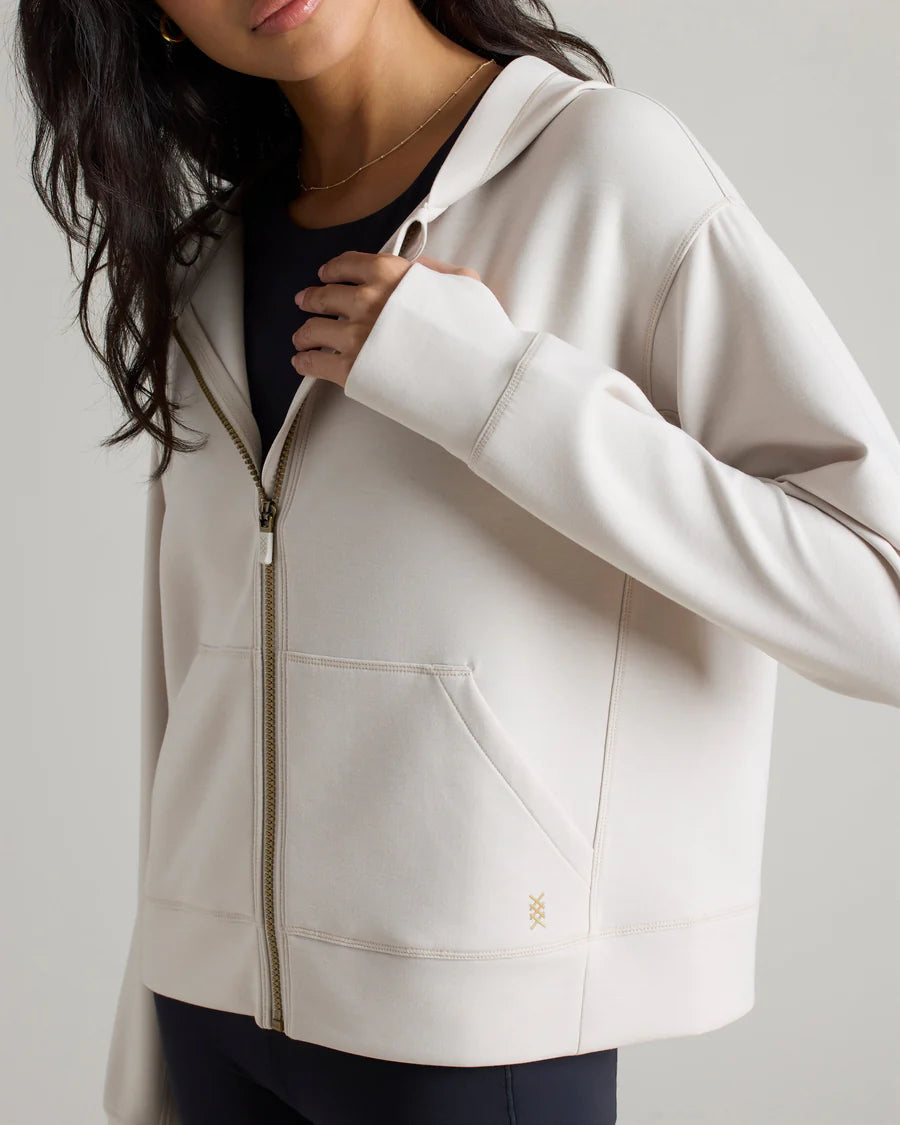 Rhone DreamGlow Full Zip Hoodie - Sand