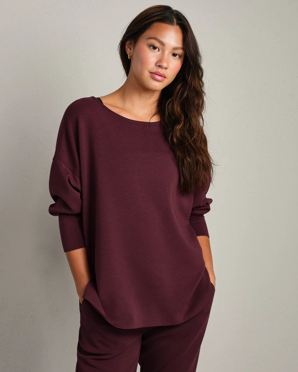 Rhone Dreamglow Pullover Bordeaux red