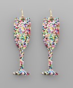 Glittery Drinks Earrings