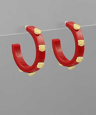 Gameday Hoop Earrings