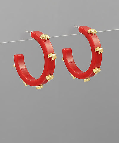 Gameday Hoop Earrings