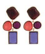 The Lucina Linear Multi-Shape Earrings bring modern elegance with a playful geometric twist.