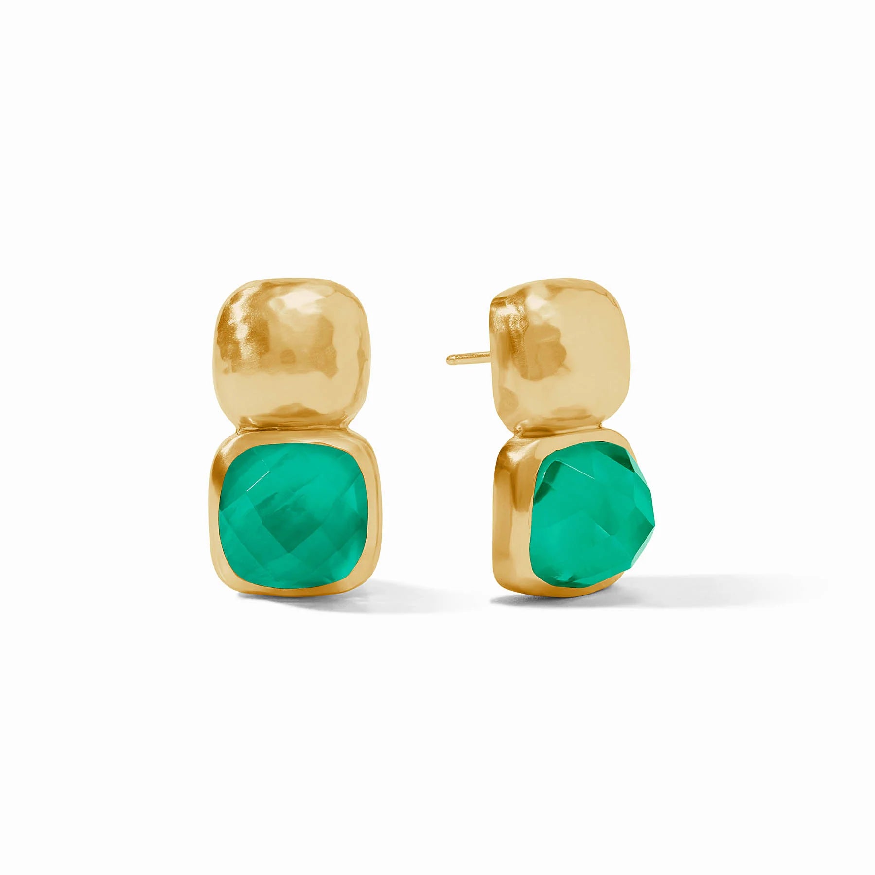 Julie Vos Catalina Earring Iridescent Emerald Green