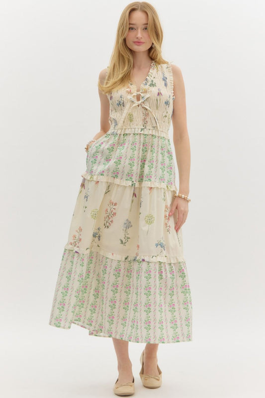 Emberly Tiered Midi Dress