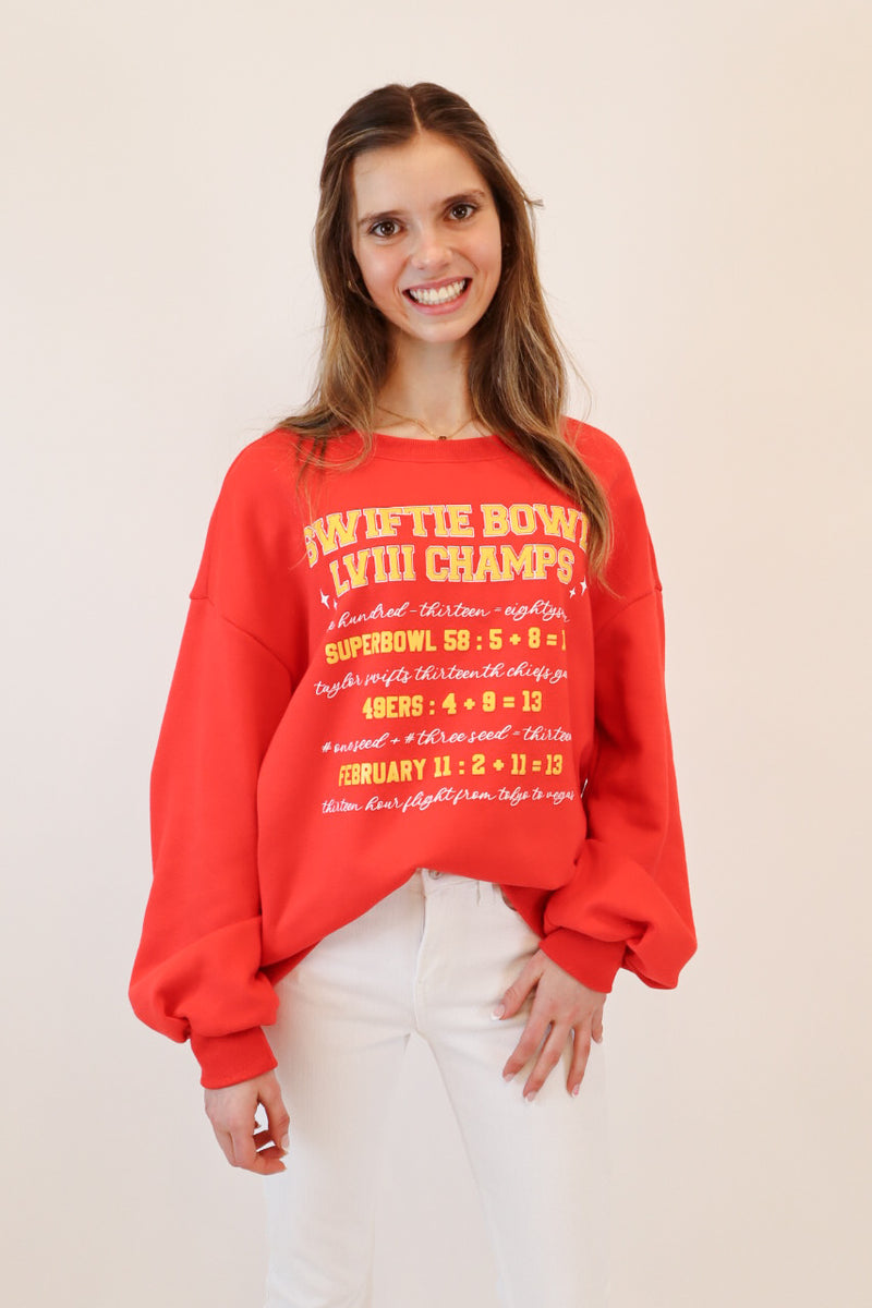 Swiftie Bowl Champs Sweatshirt