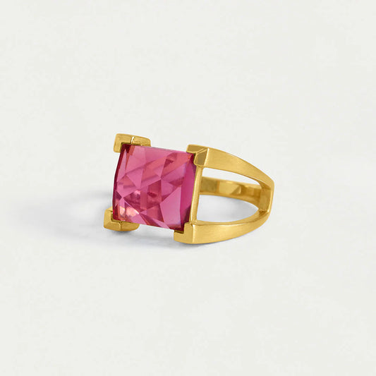 Mini Plaza Ring - Vivid Pink