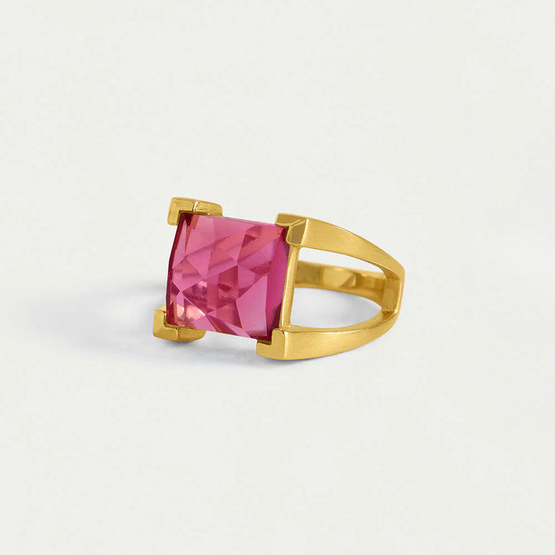 Mini Plaza Ring - Vivid Pink