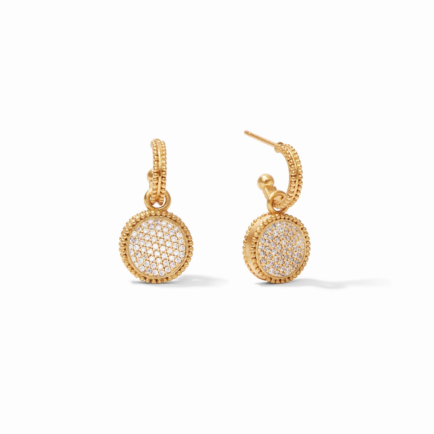 Fleur­ de ­Lis Hoop & Charm Earring