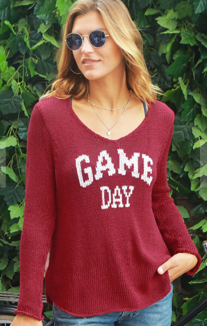 Wooden Ships Game Day V-Neck Top