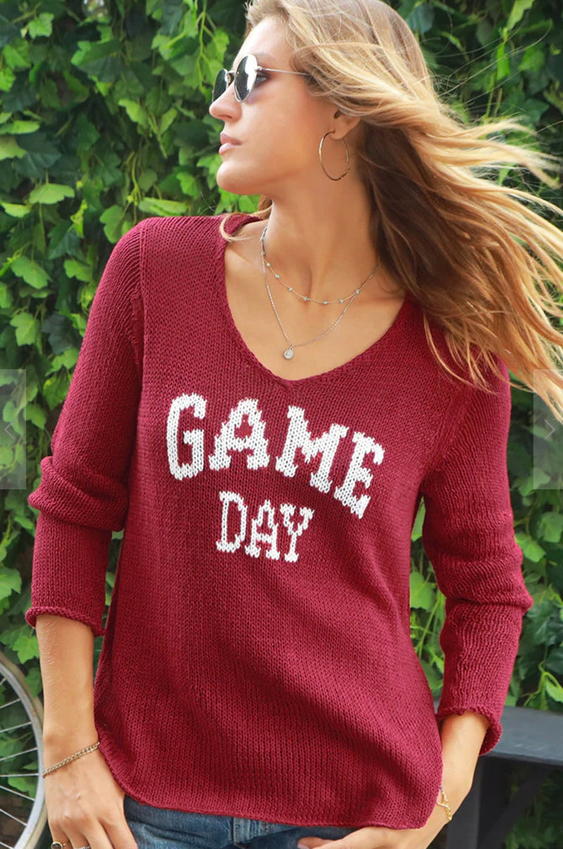 Wooden Ships Game Day V-Neck Top