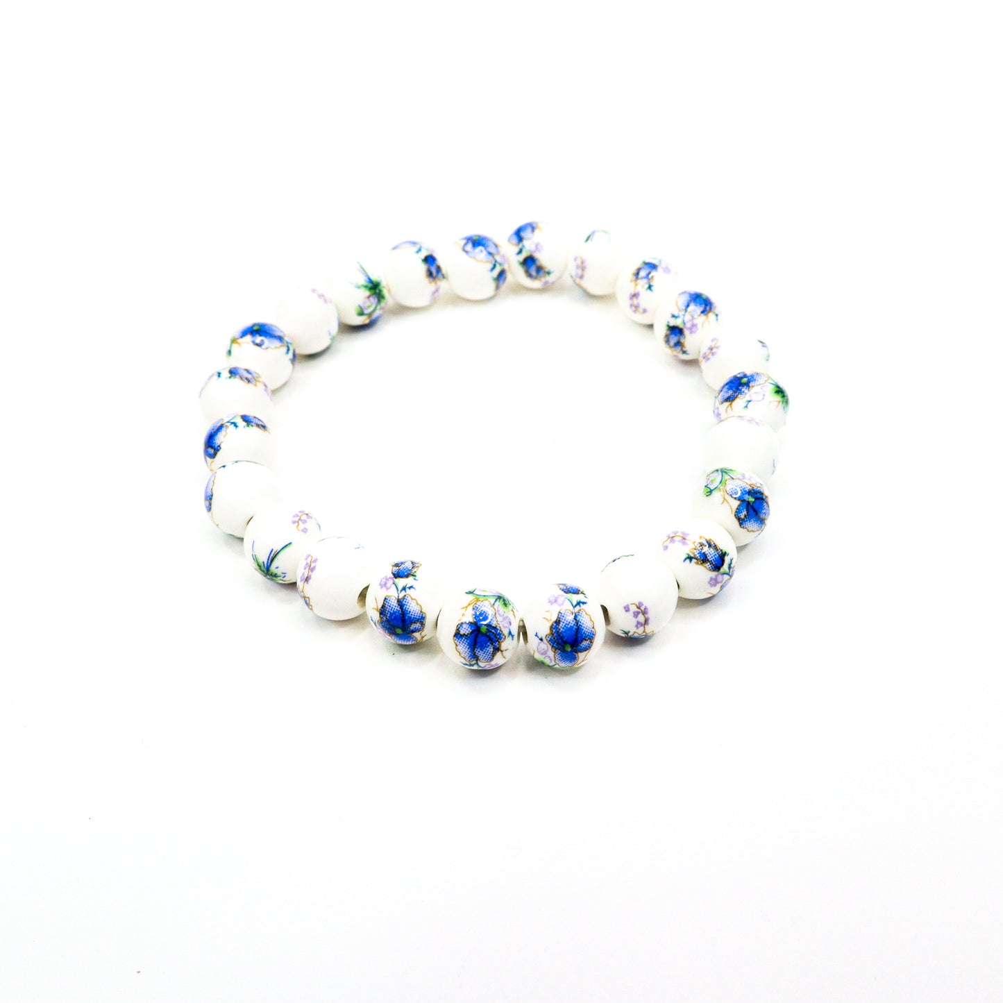 Garden Porcelain Beaded Bracelets Floral