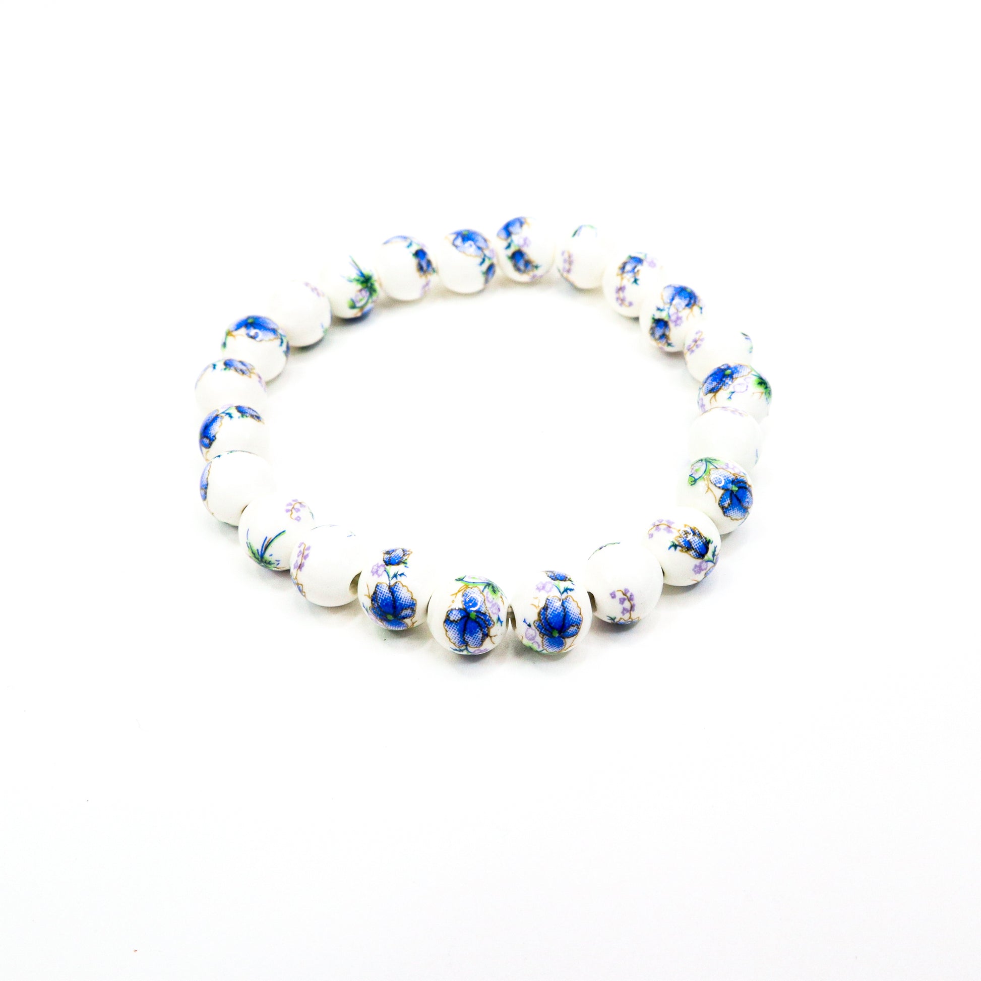 Garden Porcelain Beaded Bracelets Floral