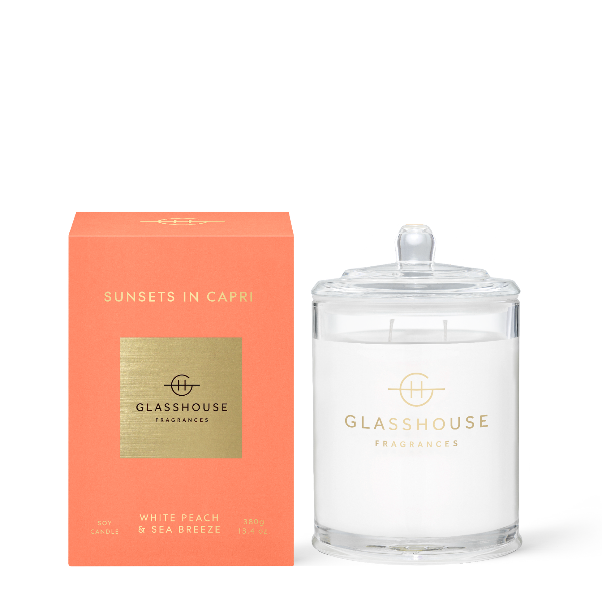 Glasshouse Sunsets in Capri Candle