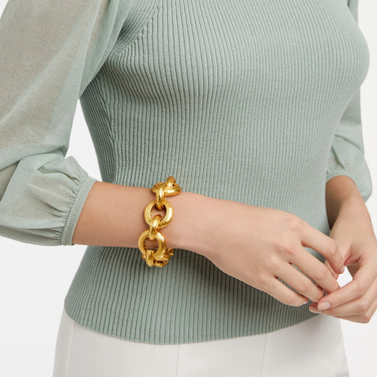 Julie Vos Cannes Link Bracelet-Gold O/S