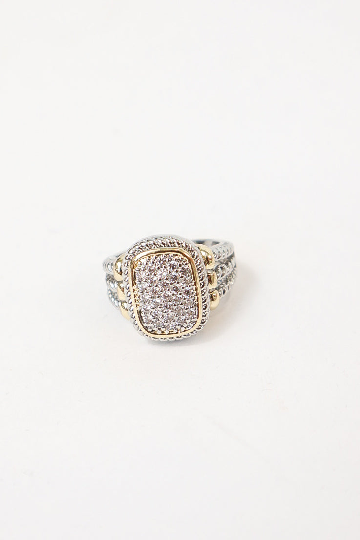Pavé Crest Ring