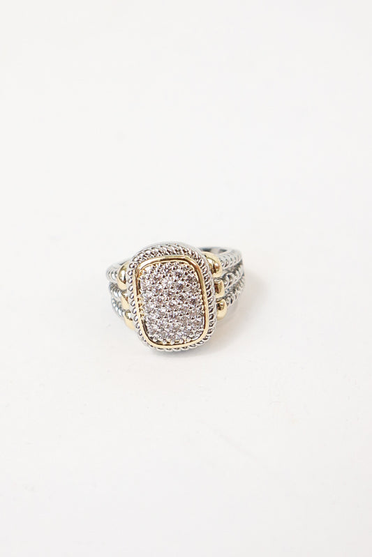 Pavé Crest Ring
