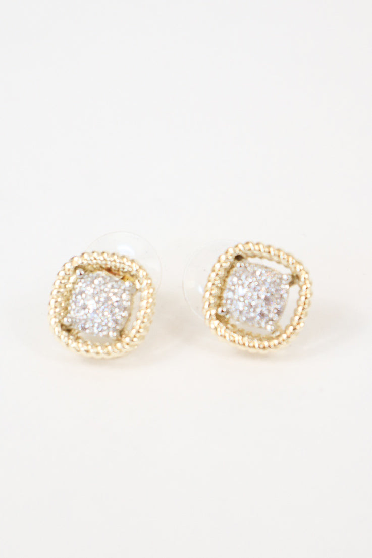 Gilded Spark Stud Earrings