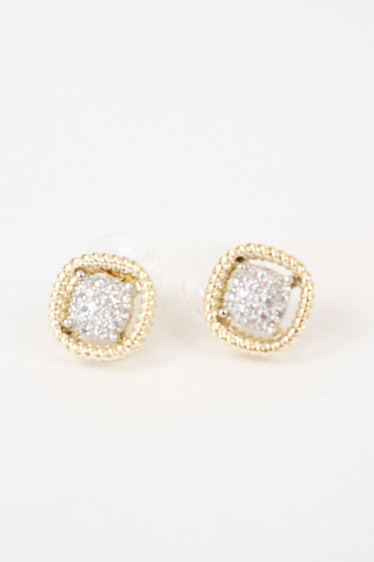 Gilded Spark Stud Earrings