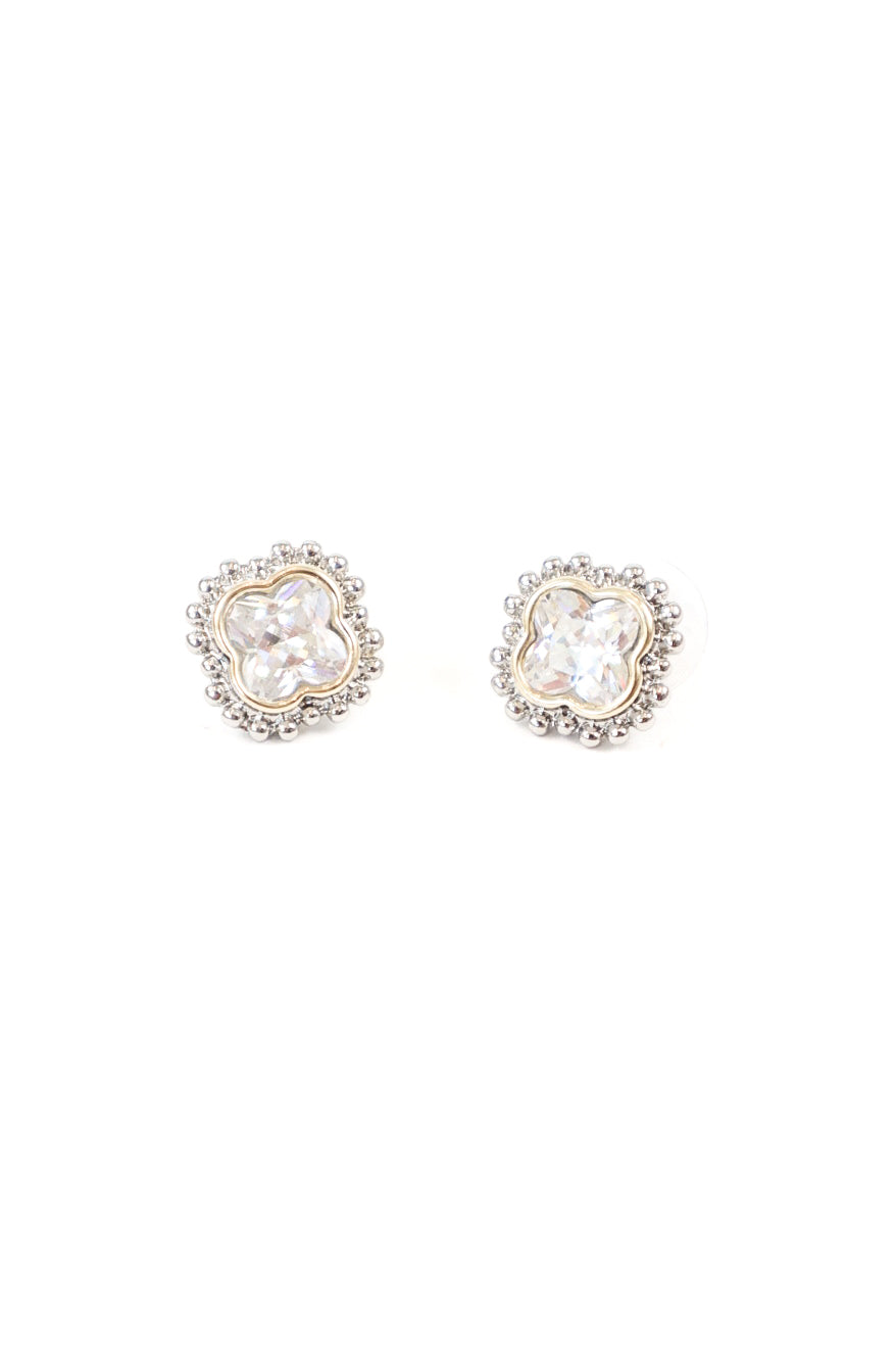 Clover Spark Stud Earrings