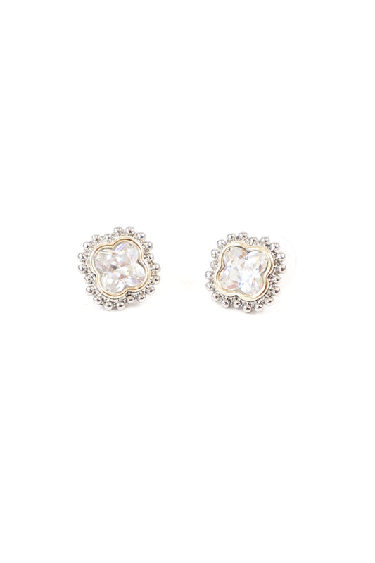 Clover Spark Stud Earrings