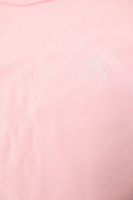 Jet Set Heart Baby Tee