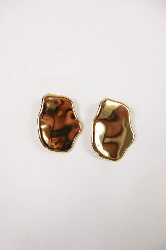 Aurora Melted Metal Statement Earrings