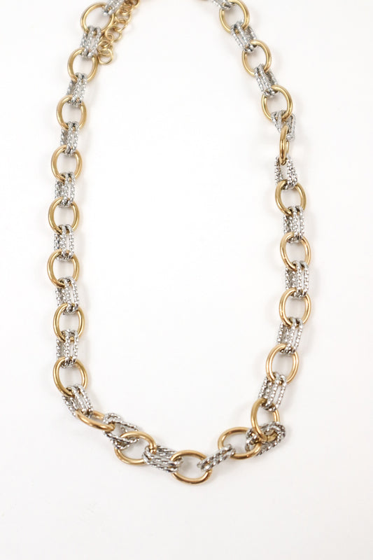 Aurora Link Duo Chain Necklace
