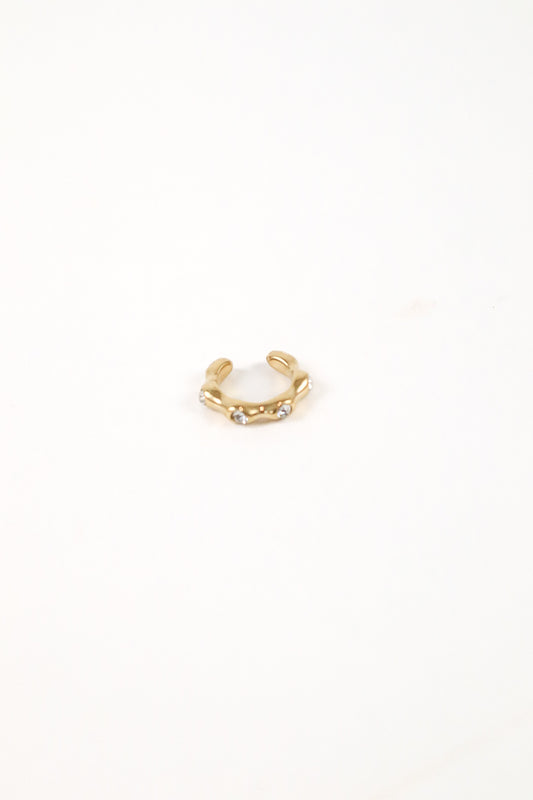 Luxe Sparkle Gold Ear Cuff