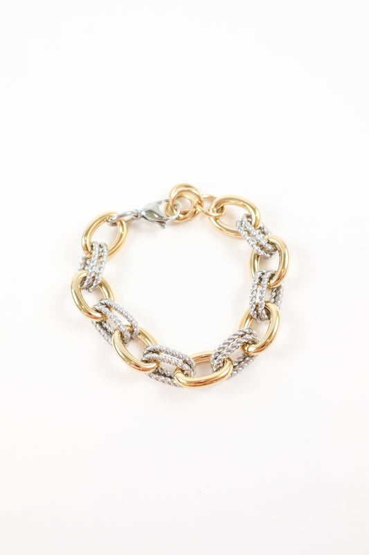 Elysian Dual-Tone Link Bracelet