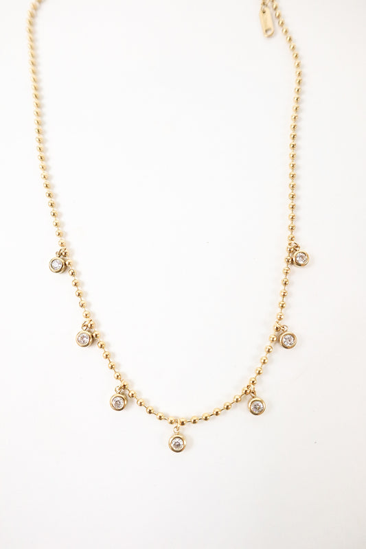 Starlume Bezel Drop Necklace