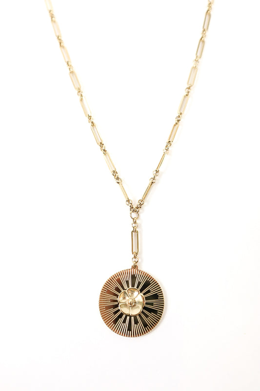 Solara Radiance Medallion Necklace