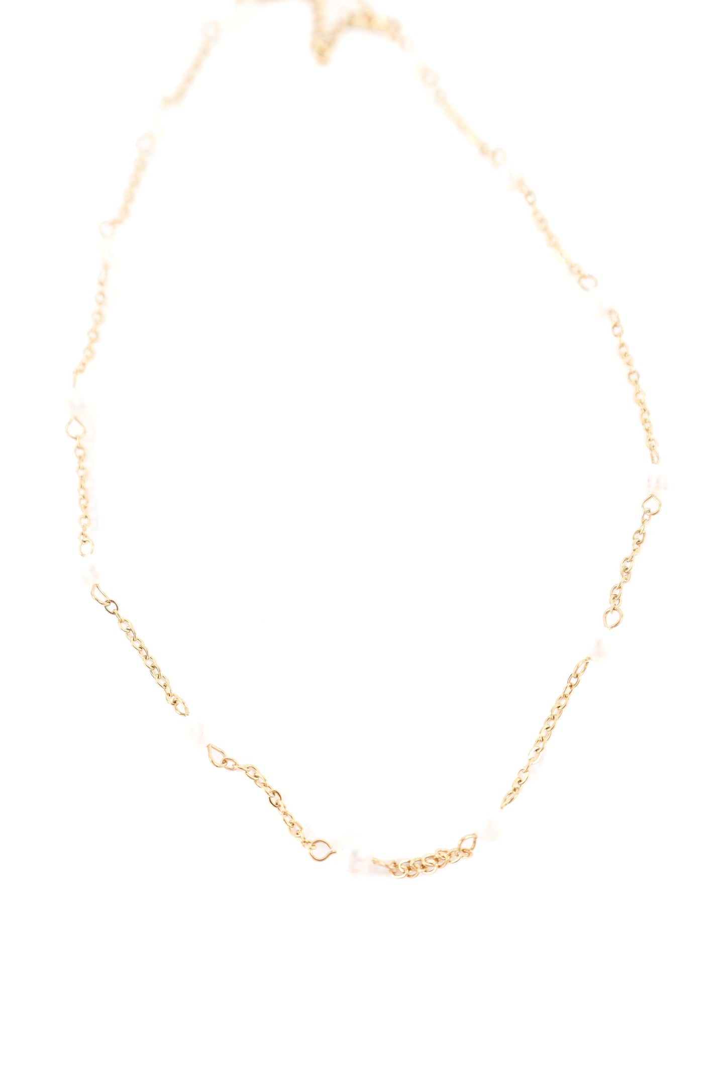 Celeste Whisper Gold Beaded Necklace