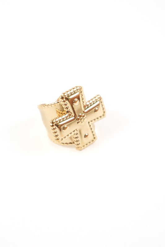 Aurelia Cross Statement Ring