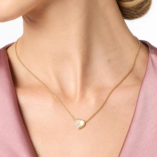 Julie Vos HeartDelicateNecklace_Pearl