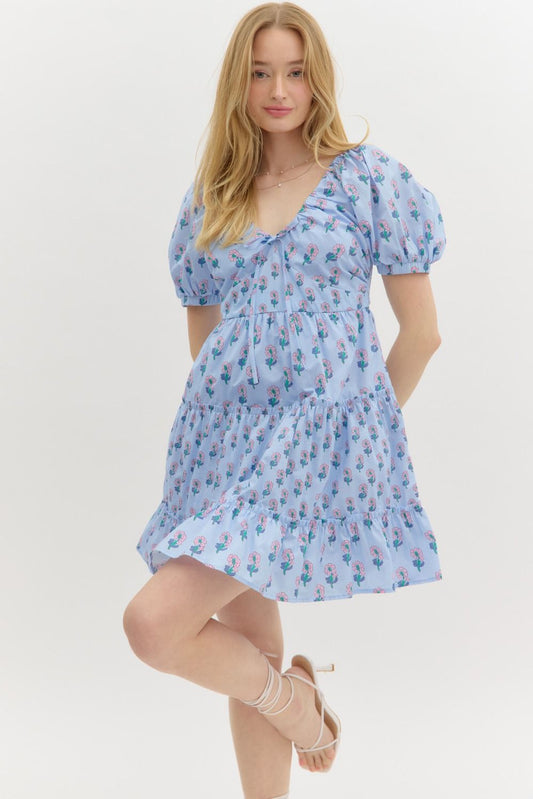 Lilia Empire Waist Mini Dress